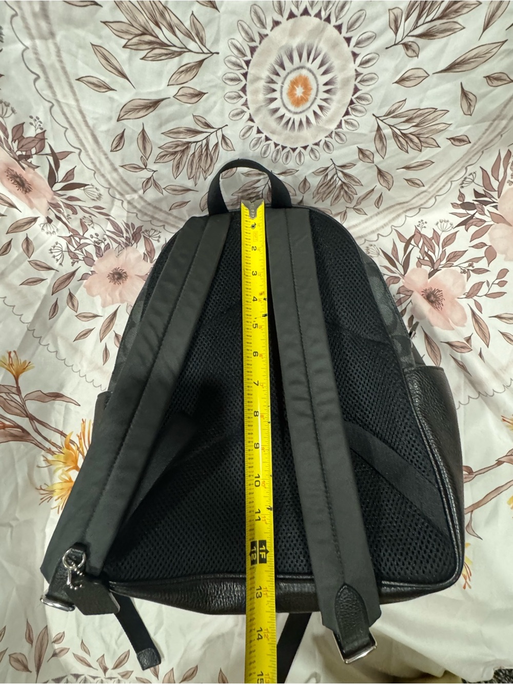 Coach Black Signature Logo Backpack - Picture 12 of 12